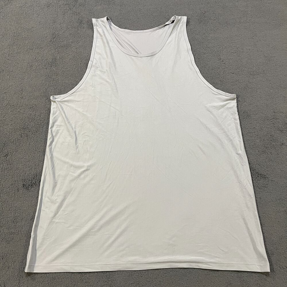 Lululemon White Athletic Workout Gym Sleeveless Tank Top Men's Size XL